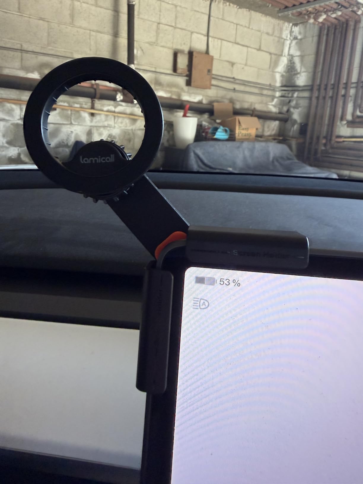 Lamicall for Tesla Phone Mount - [Strongest N55 Magnet] for Tesla Model 3 Y Juniper Accessories, Ultra Stable for Magsafe Car Mount, Magnetic Phone Holder for iPhone 17 16 15 14 13 Pro Max Mothers Day customer photo 2