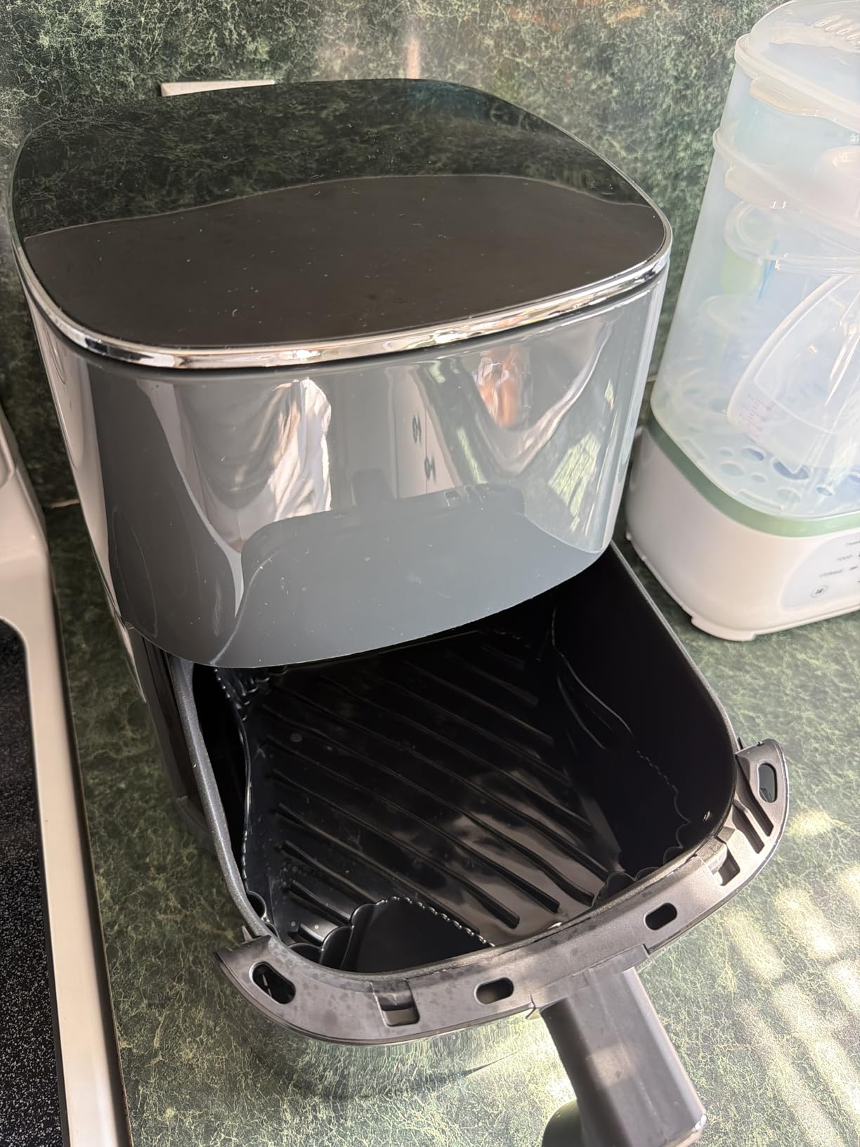 Simple Deluxe 9.5-Qt Dual Basket Air Fryer, 10-in-1 Digital Preset 1700W Airfryer, Sync Cook, Independent Temp Control, Shake Reminder, Nonstick Basket, Black customer photo 2