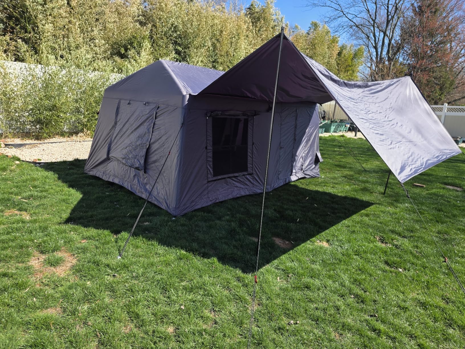 Inflatable Tents for Camping, Large Blow Up Tent with Hand Pump, Easy Setup InflatableTent 4 Season Tent, Waterproof Oxford Air Glamping Tents for Camping Adult 4/6/8/10/12 Person customer photo 2