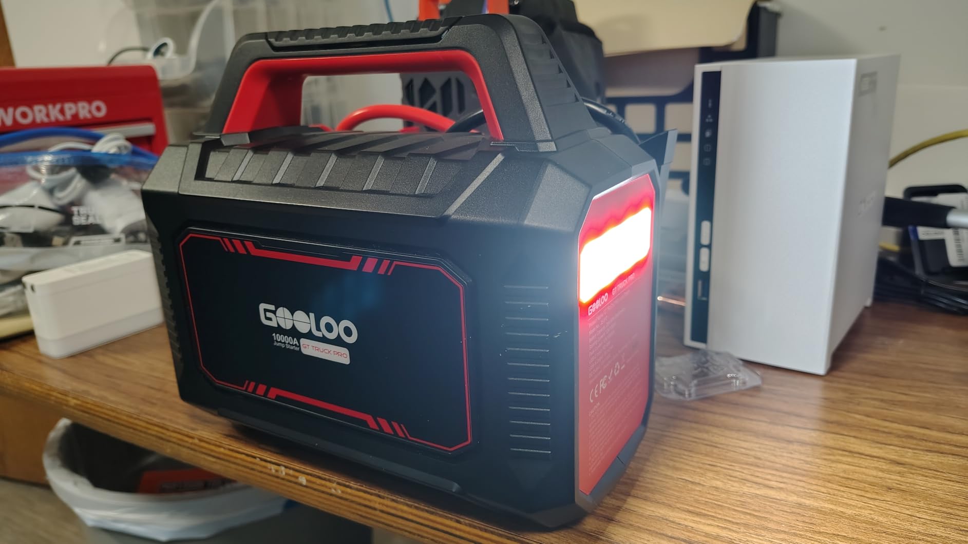 GOOLOO GT Truck PRO 10000A Jump Starter with 65W Fast Charge, 64000mAh Portable Car Battery Booster Power Pack (for All Gas All Diesel), Supersafe 12V Jump Box with LED Light, Thickened Jumper Cable customer photo 2