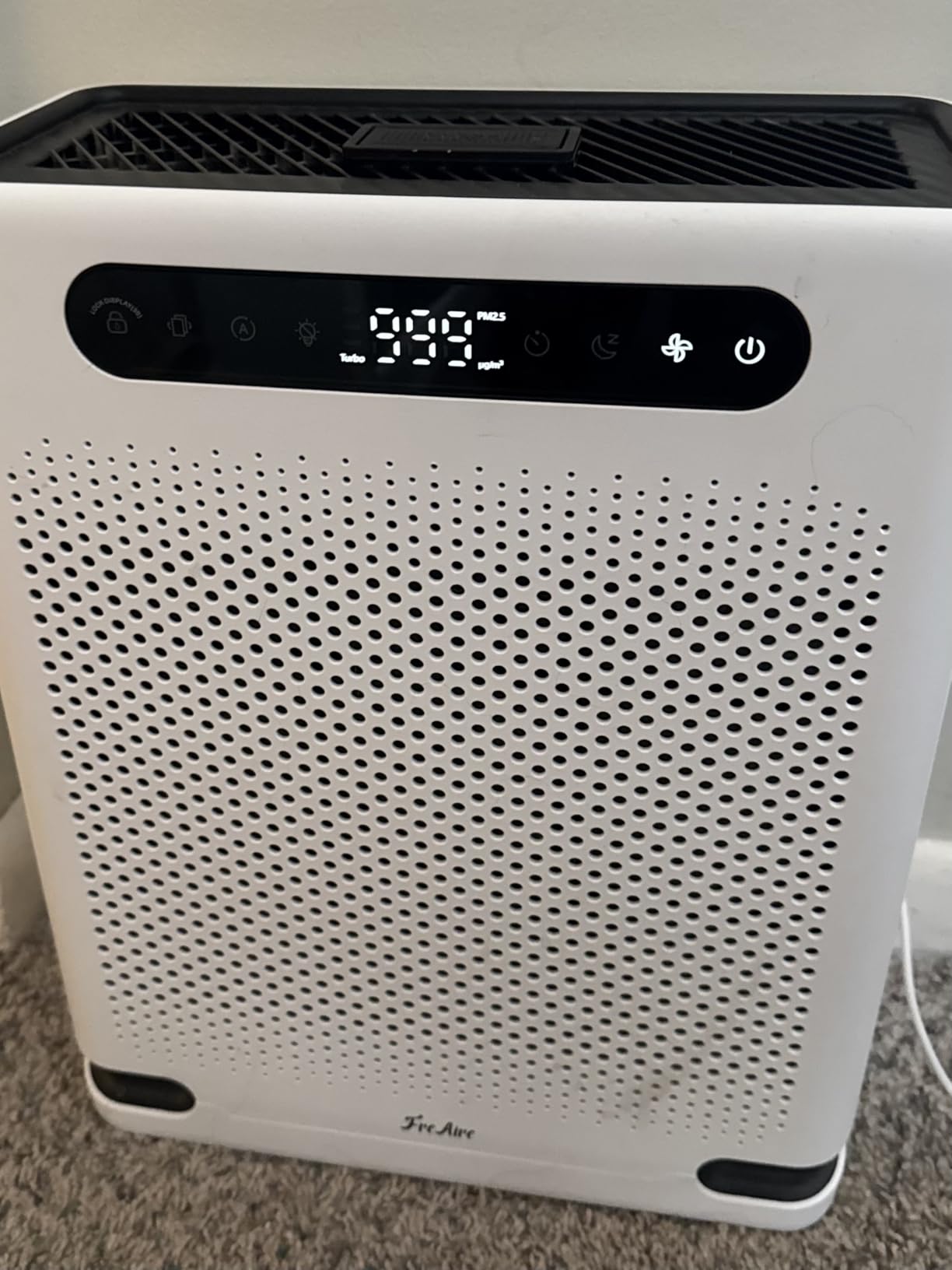 FreAire Air Purifiers for Home Large Room Up to 2600 Ft², HEPA Air Purifier with Washable Filter & Air Quality Display, Powerful Turbo Mode Air Cleaner for Pet Hair Odors Smoke Dust, HAP605 customer photo 2