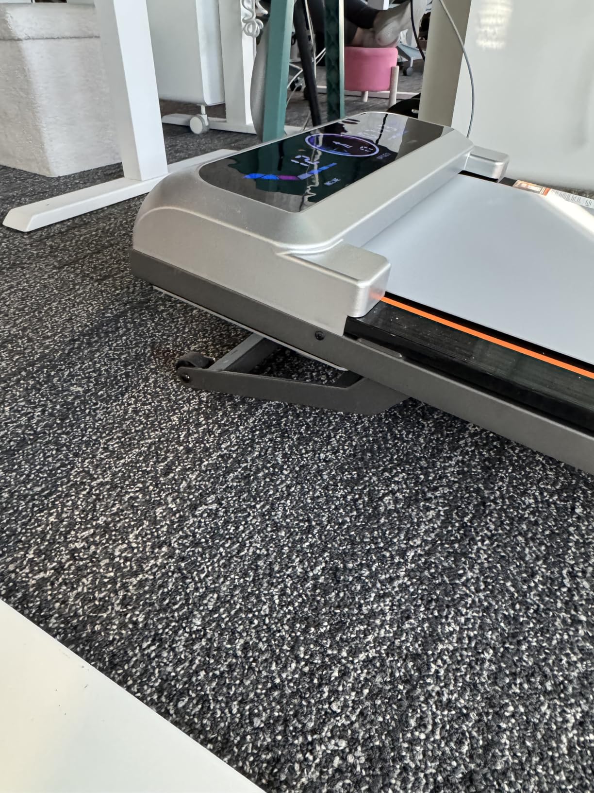 Rayspace Walking Pad Treadmill with 15% 12-Level Auto Incline & UI Screen, Portable Treadmills with Bluetooth Speaker, 3.5HP Foldable Under Desk Treadmill for Home Office 450LBS, Remote & APP customer photo 1