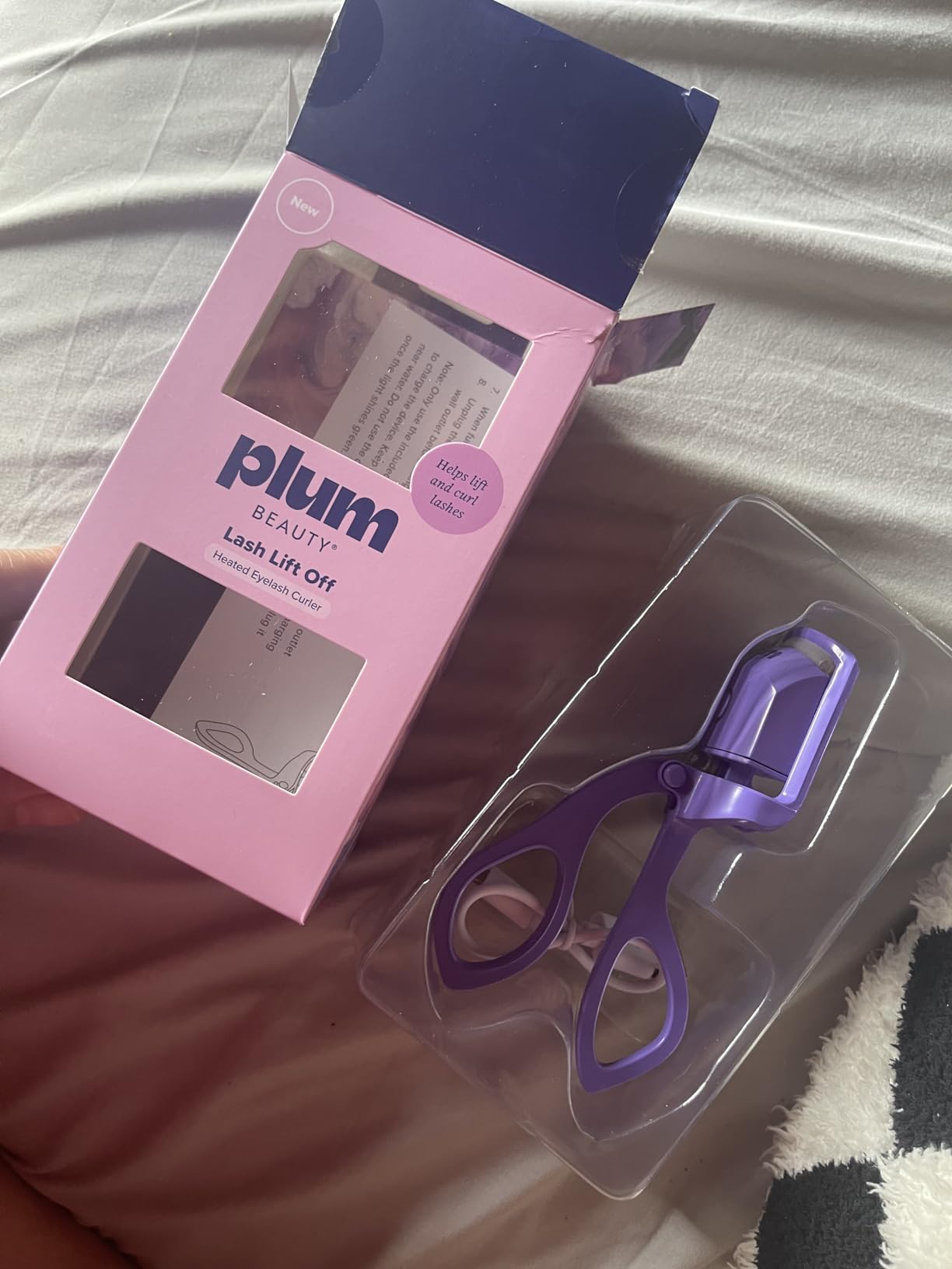 Plum Beauty Lash Lift Off Heated Eyelash Curler - USB-C Rechargeable Electric Eye Lash Curler with 2 Temperature Settings - Long-Lasting, No-Pinch Lash Lift for Effortless, Wide-Awake Eyes customer photo 2