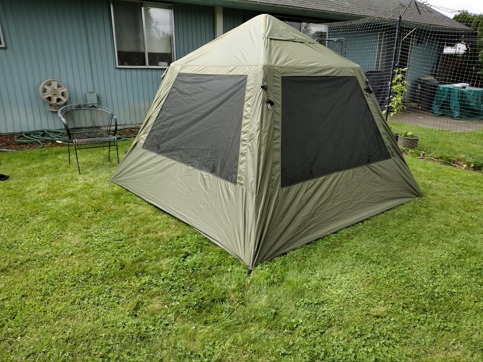VINGLI Inflatable Camping Tent, All-Weather Inflatable Hot Tents with Stove Jack, Blow Up Tent for Camping with Mesh Doors & Windows, Inflatable Air Tents for Camping Adult customer photo 2