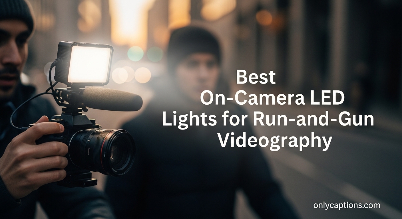 Best On Camera LED Lights for Run and Gun Videography-OnlyCaptions