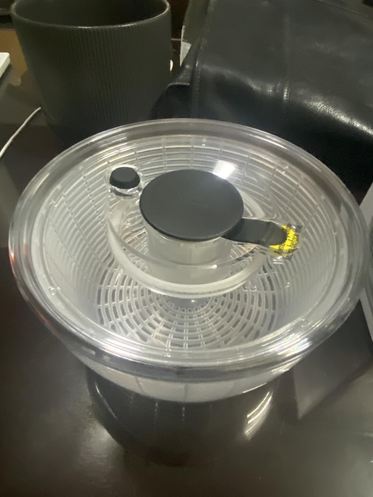 OXO Good Grips Salad Spinner | Lettuce Spinner | Fruit Washer | Fruit Washing Bowl with Strainer | Vegetable Cleaner | Salad Cleaner | Lettuce Washer | 6.22 Quart Capacity customer photo 2