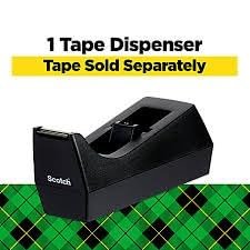 Scotch Desktop Tape Dispenser, Black, 2.7 in. x 2.7 in. x 6.4 in., 1 Tape Dispenser, Polystyrene (PS) customer photo 1