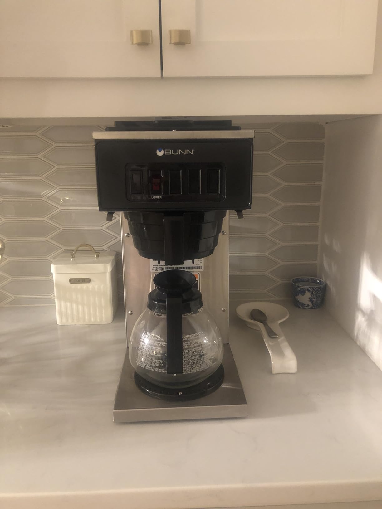 BUNN 13300.0001 VP17-1SS Pourover Coffee Brewer with 1-Warmer, Stainless Steel, Silver, Standard customer photo 2