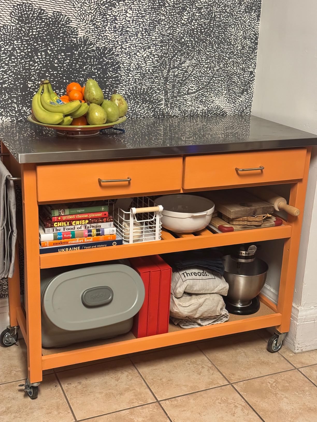 homestyles General Line Brown Kitchen Cart customer photo 1