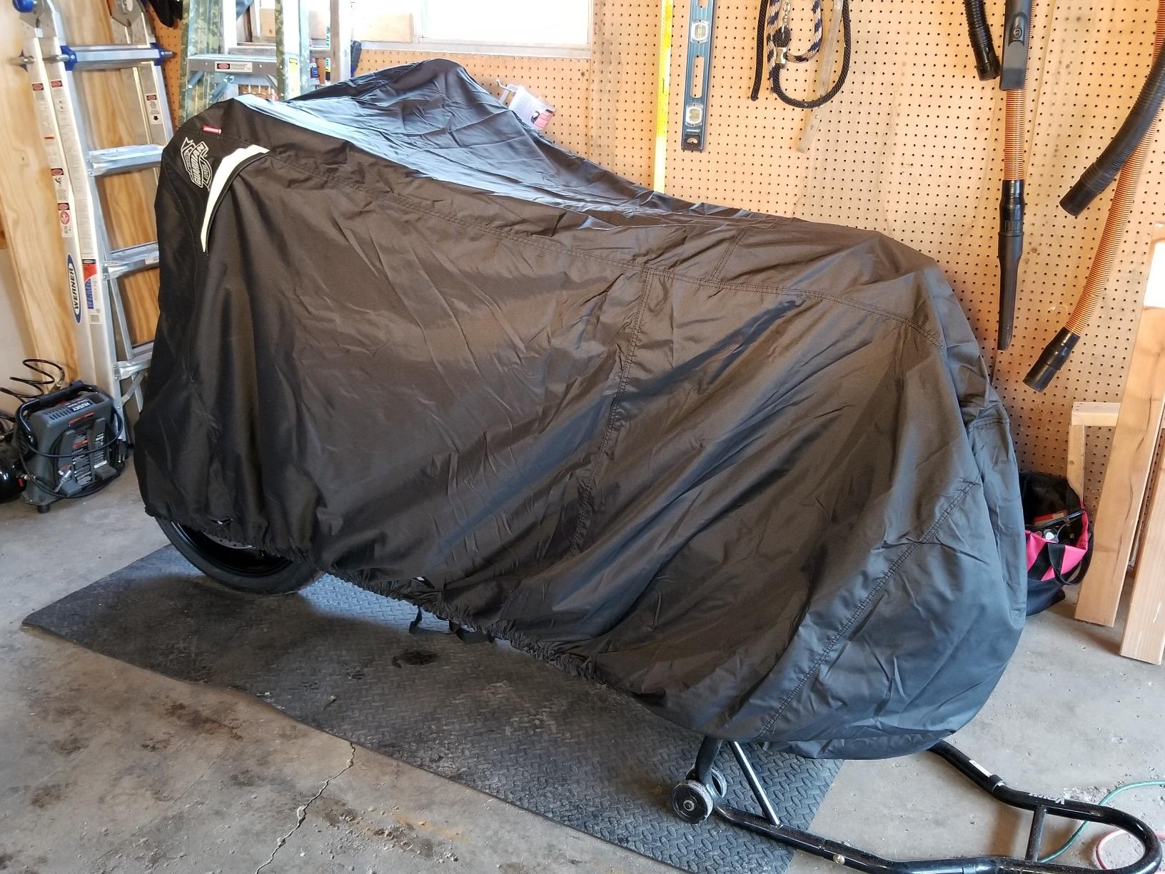 Guardian 50124-00 WeatherAll Plus Indoor/Outdoor Waterproof Motorcycle Cover, Black, Sportbike customer photo 2