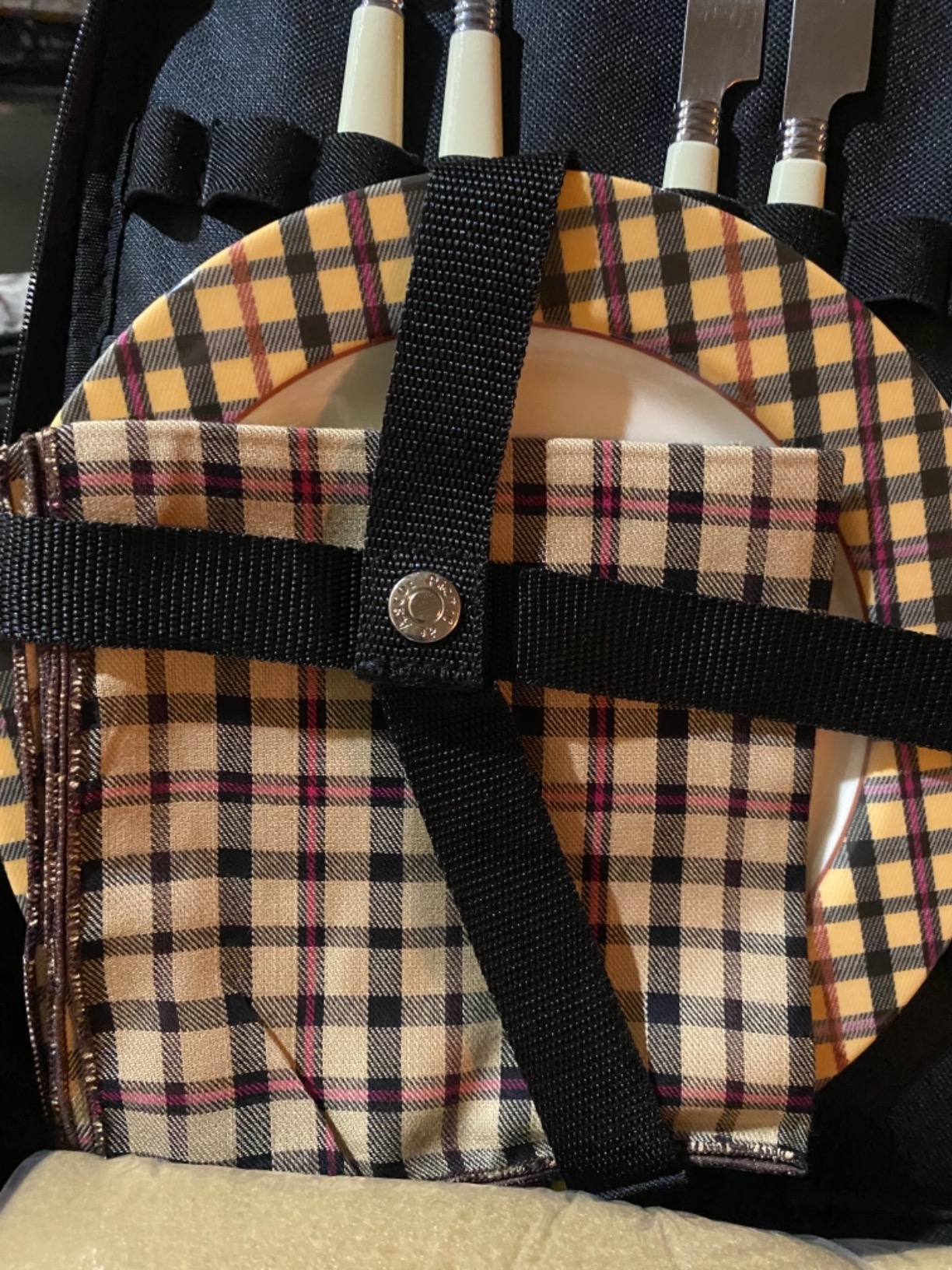 Picnic at Ascot Original Equipped 2 Person Picnic Backpack with Cooler, Insulated Wine Holder & Blanket - Designed & Assembled in the USA customer photo 2