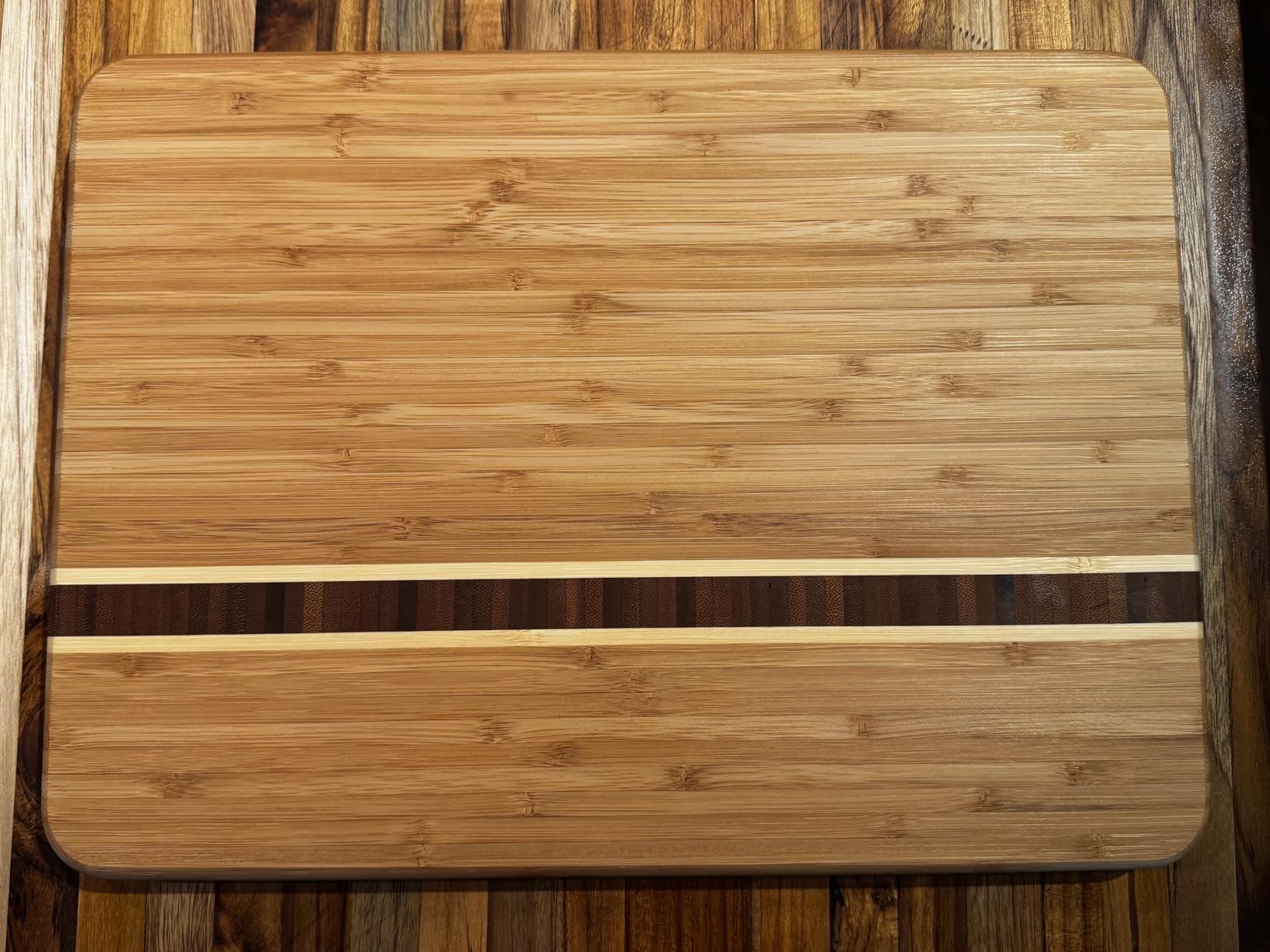 Totally Bamboo Martinique Bamboo Serving and Cutting Board, 15