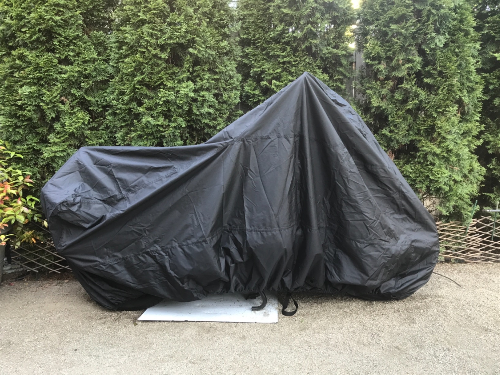 Dowco Guardian 50003-02 WeatherAll Plus Indoor/Outdoor Waterproof Motorcycle Cover: Black, Large customer photo 2