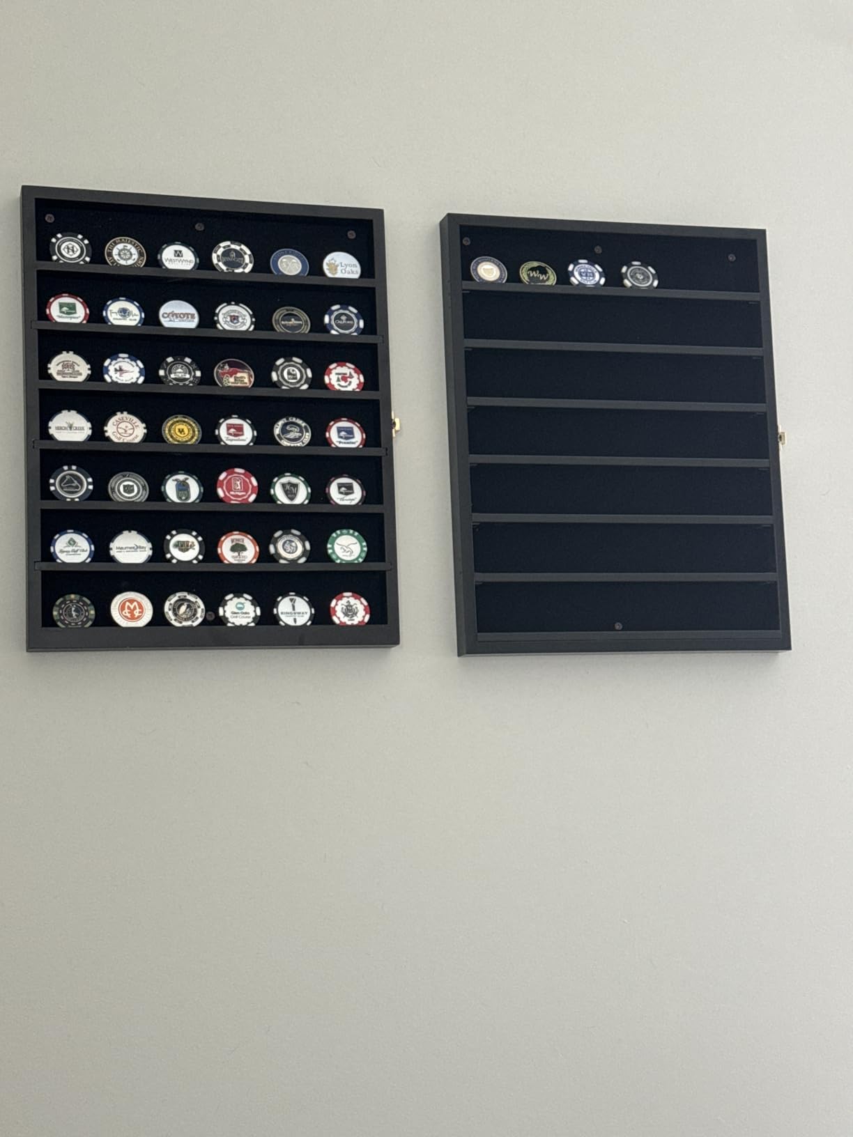 DisplayGifts Military Challenge Coin Display Case Poker Chip Display Stand Rack Black Finish 98% UV Protection customer photo 2