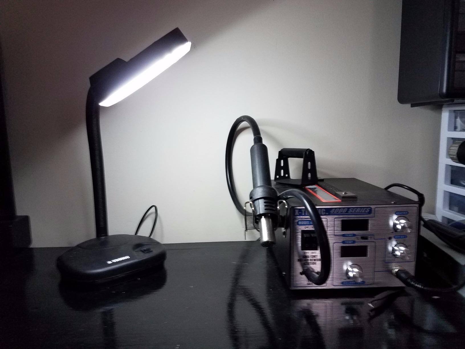 X-Tronic 4040-XTS Hot Air Rework and Soldering Iron Station - Complete Kit: Solder Iron Holder, 10 Extra Tips, 4 Hot Air Nozzles, Extra Heating Elements, Tweezers, IC Popper and 5X Mag Lamp customer photo 2