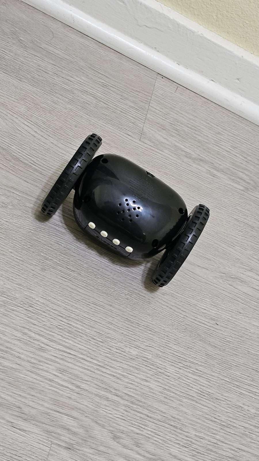 CLOCKY Alarm Clock on Wheels - Loud Rolling Alarm Clock for Heavy Sleepers | Runaway Clock that Jumps & Runs to Wake You Up | Funny Unique Gift for Adults, Teens & Kids Bedrooms (Black) customer photo 2