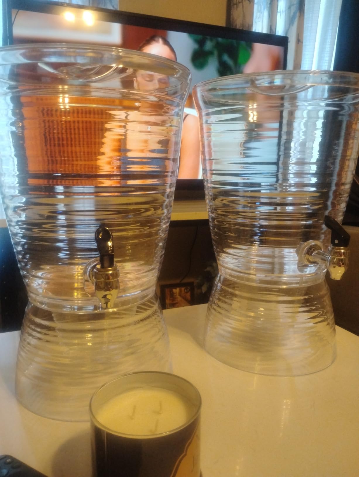 CreativeWare Bark Beverage Dispenser, 2.5 Gallon, Clear customer photo 2