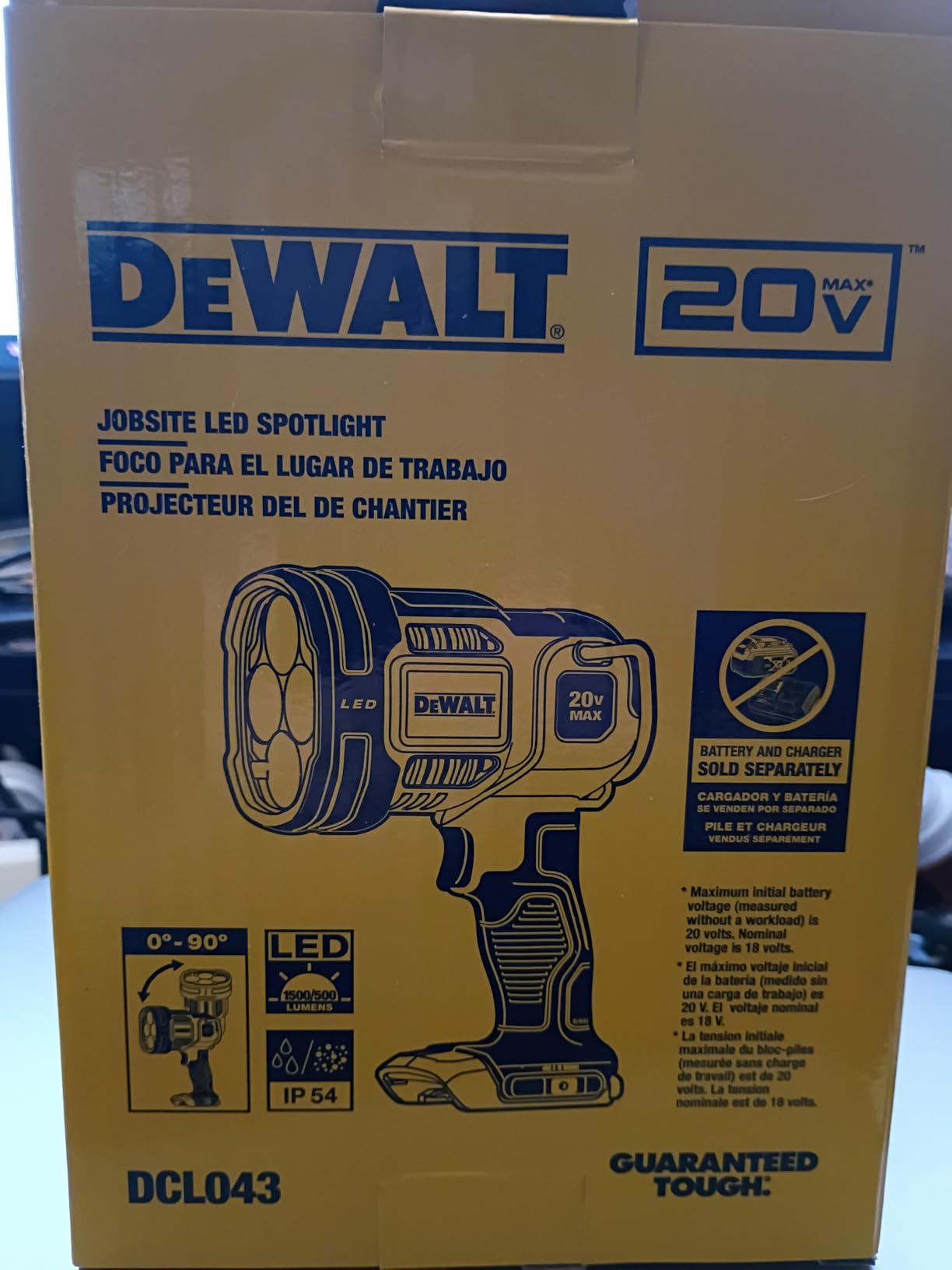 20V MAX* LED Work Light/Flashlight (DCL040) customer photo 1