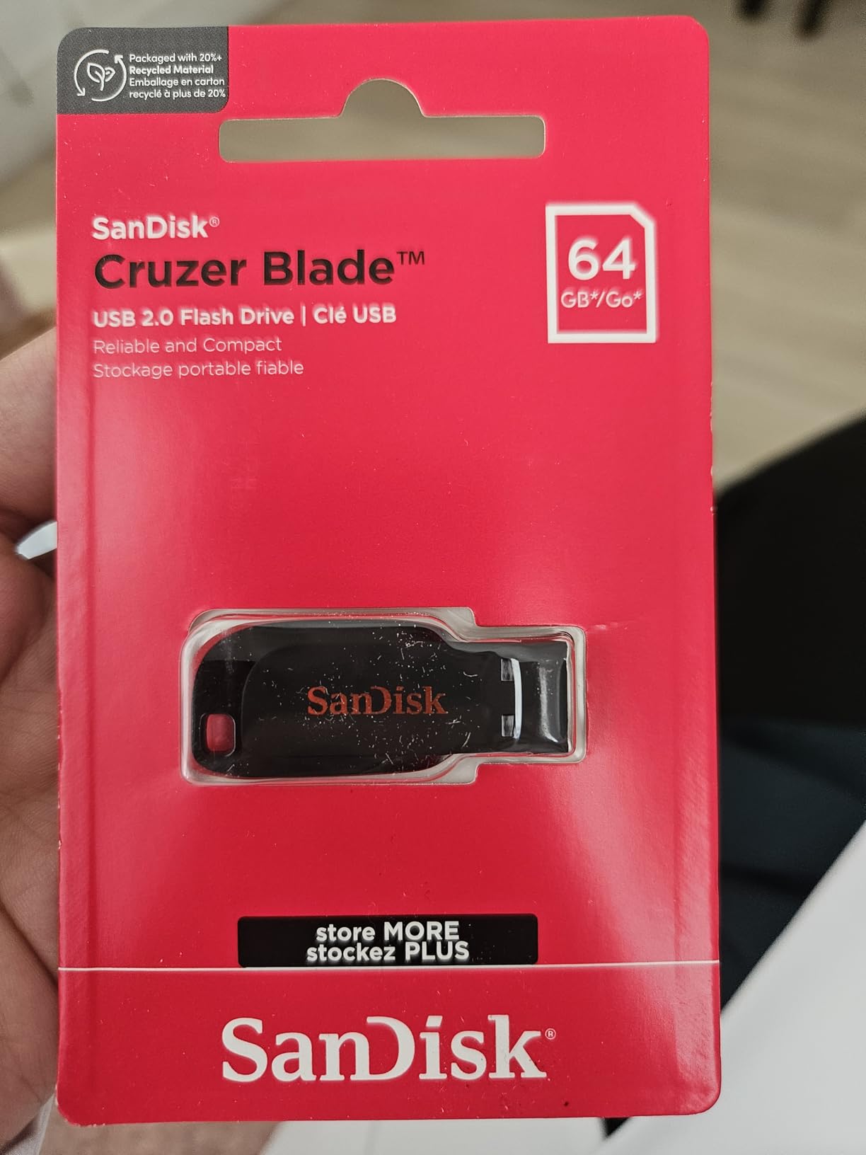 SANDISK 32GB Cruzer Blade USB 2.0 Flash Drive - SDCZ50-032G-B35, Black customer photo 2