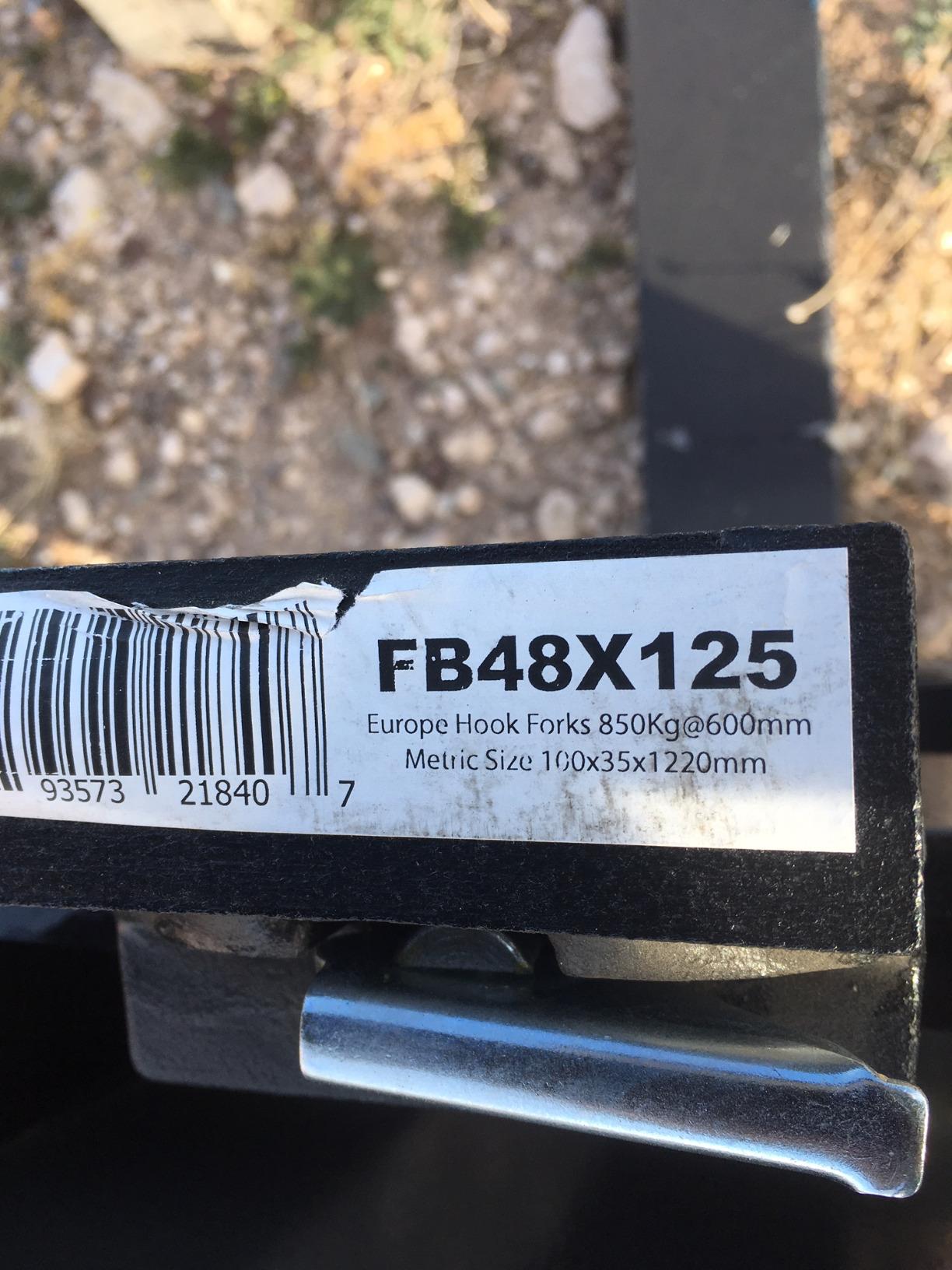 Titan Attachments Pro Series Pallet Fork Frame, 48