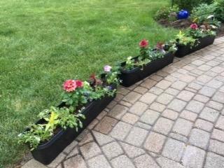 Southern Patio 36 Inch Medallion Weatherproof and Sunray Protected Plastic Hanging Windowsill Garden Box Planter with Drainage Holes, Black customer photo 1