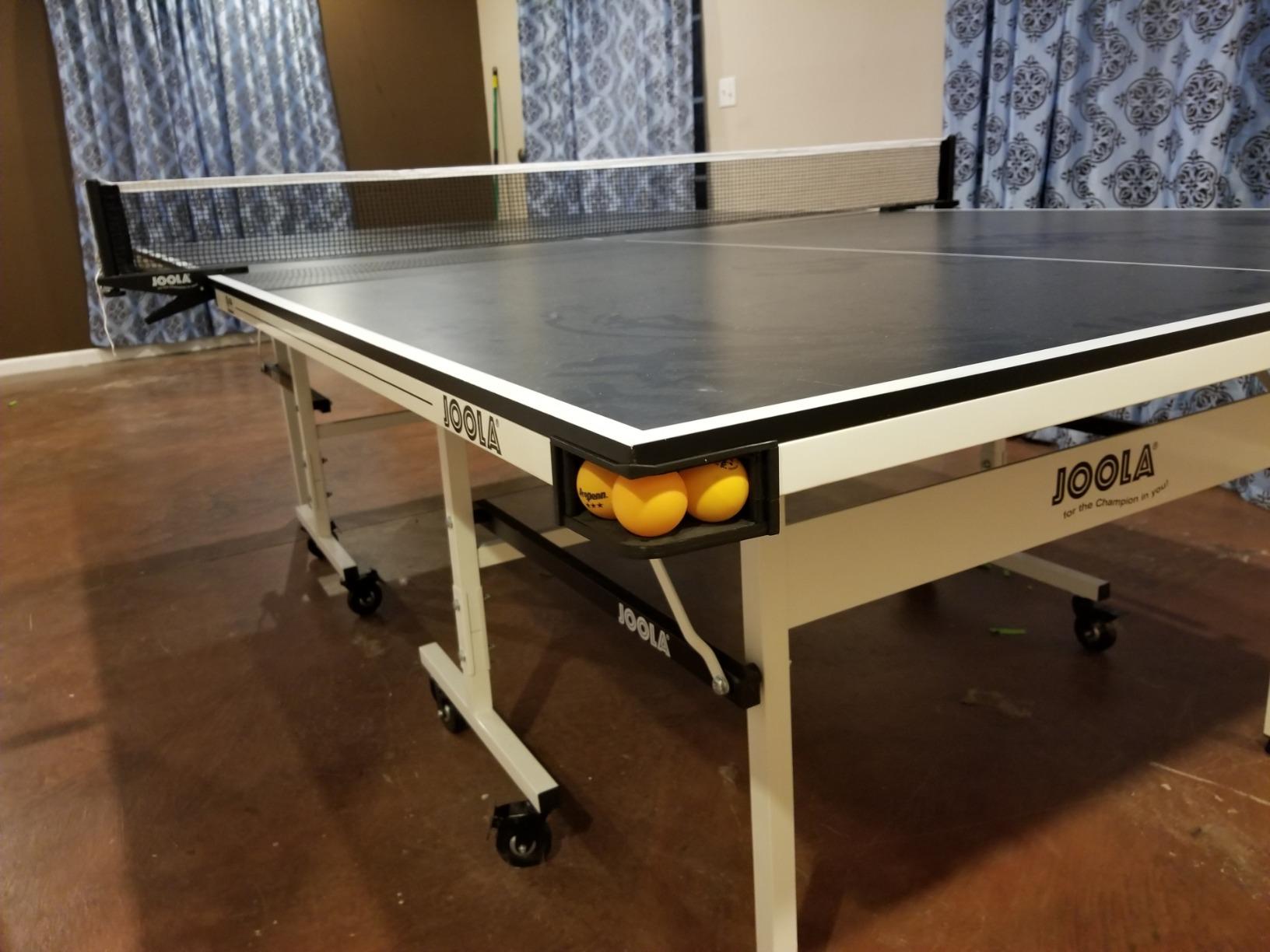 JOOLA Rally TL Professional MDF Indoor Ping Pong Table w/Quick Clamp Table Tennis Net & Post Set - 10 Minute Easy Assembly - Corner Ball Holders - Tournament Quality customer photo 1