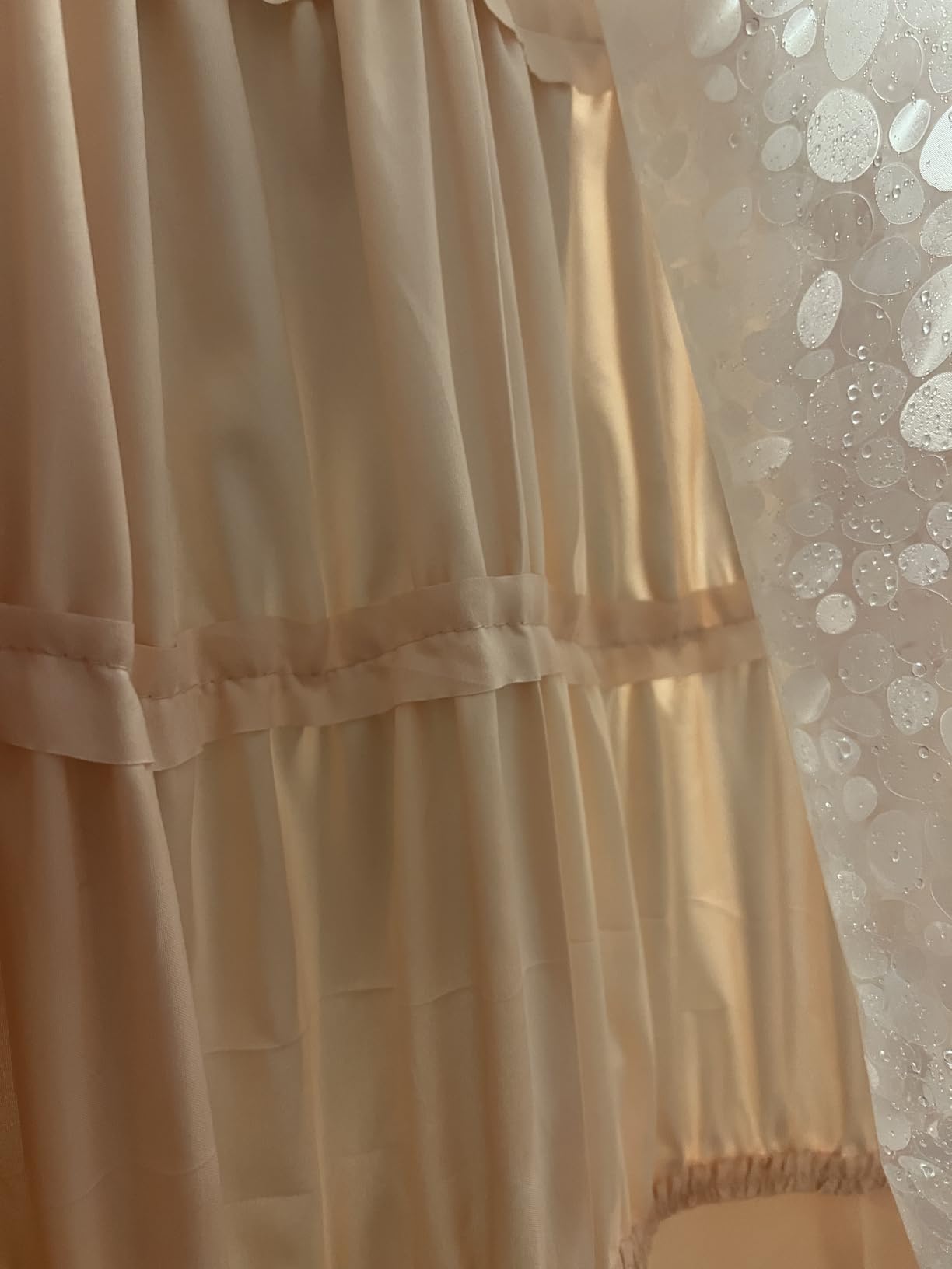 LiBa Bathroom Shower Curtain Waterproof Plastic Shower Curtain Premium PEVA Non-Toxic with Rust Proof Grommets Clear 8G Bathroom Accessories 72x72 customer photo 2