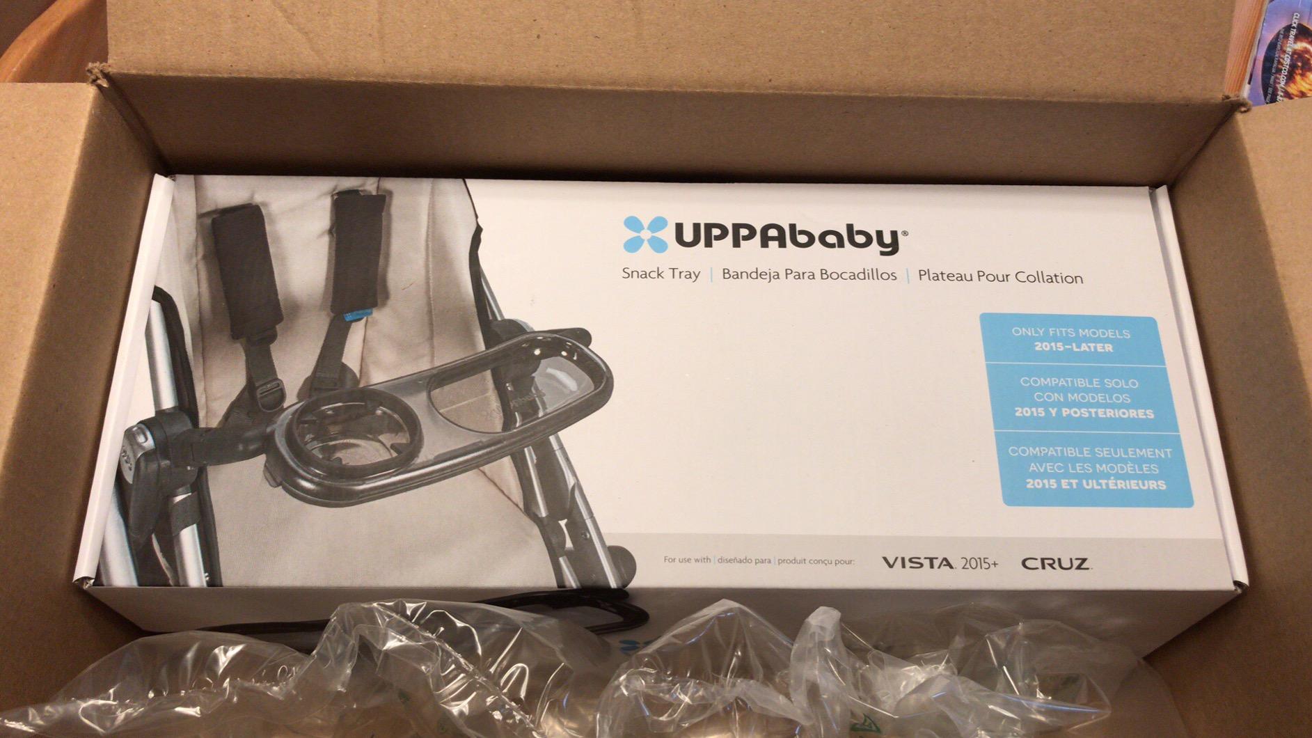 UPPAbaby Snack Tray for Vista, Cruz, RumbleSeat - Quick Attachment - Folds with Stroller customer photo 2