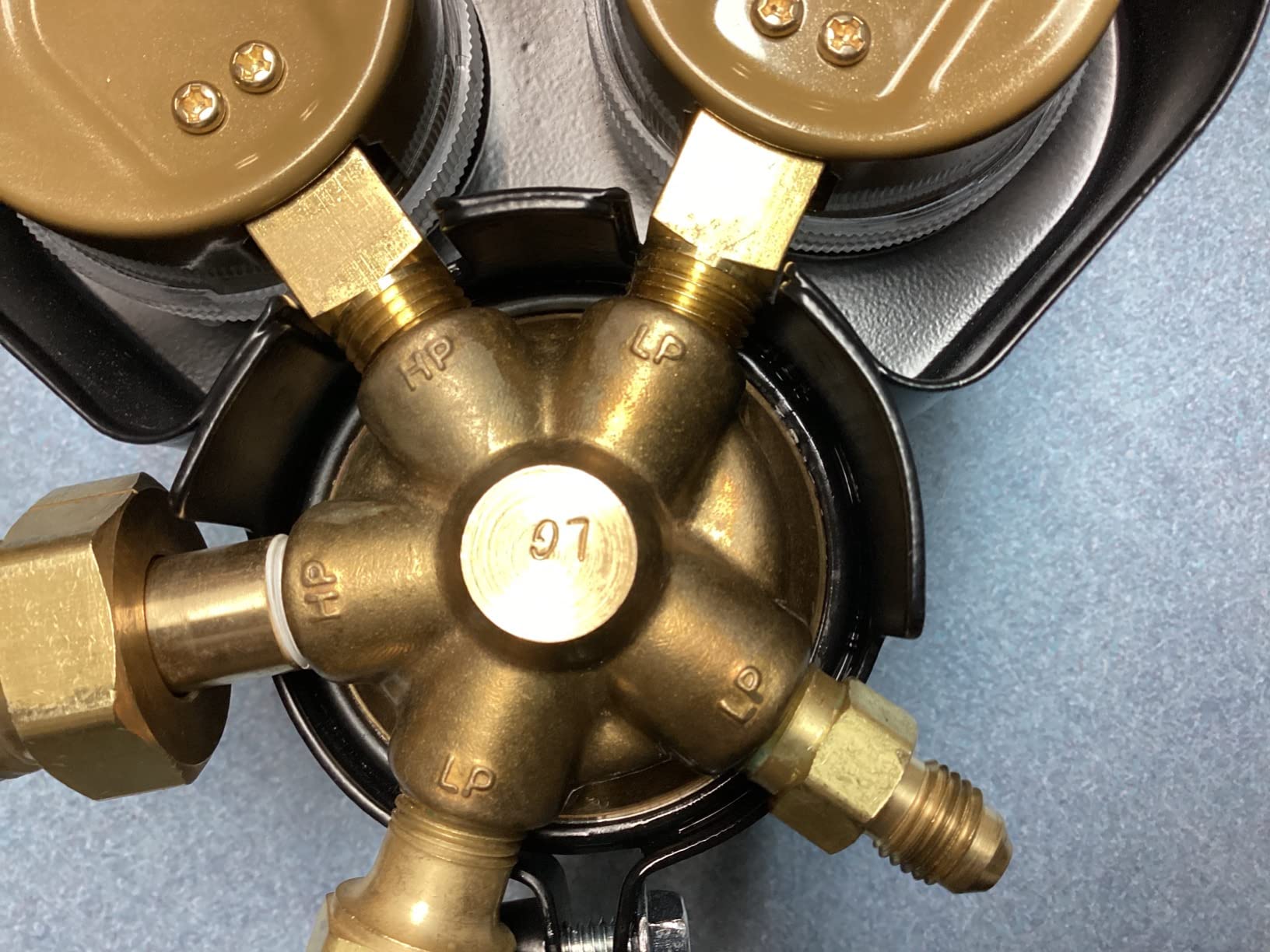 TurboTorch 0386-0875 G Series Nitrogen Purge Regulator, Low Profile Design, Easy Grip Knobs, 2