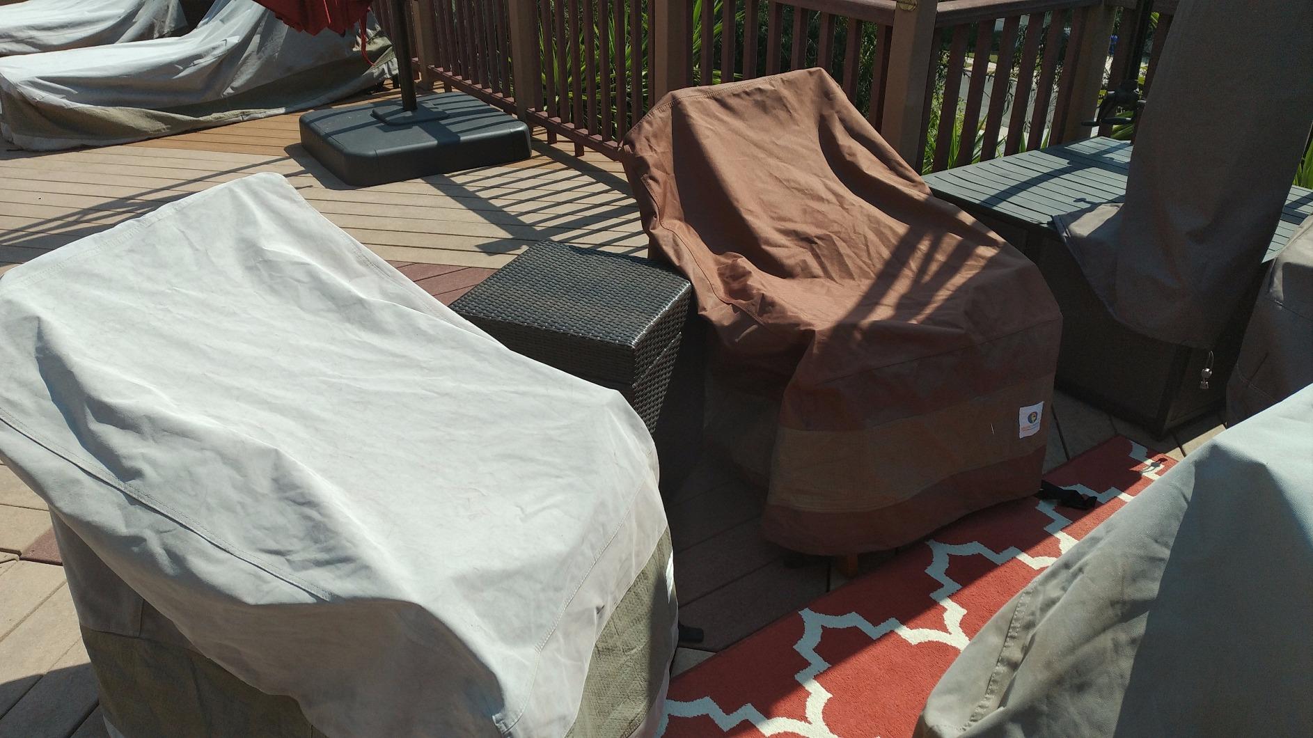 Duck Covers Ultimate Waterproof Patio Lounge Chair Cover - All Weather Protection, 30W x 35D x 36H inch customer photo 1