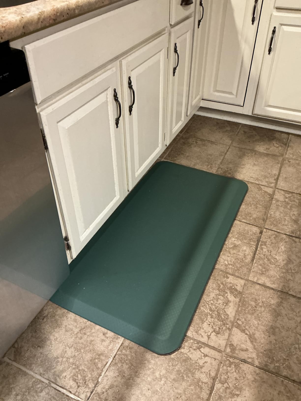 KANGAROO Cushioned Anti Fatigue Mats for Kitchen Floor, Reduce Foot, Knee, Back Pressure, 3/4 Inch Thick Ergonomic Mat (20x32, Black) customer photo 1