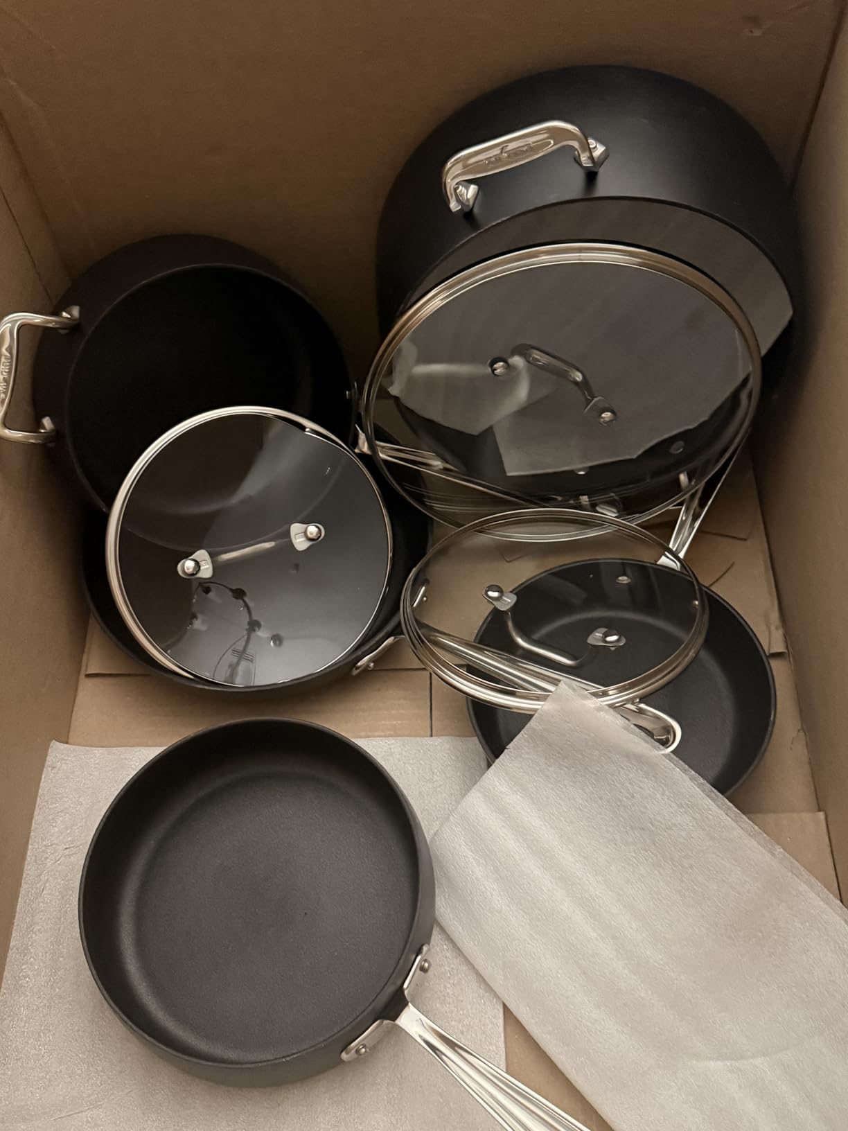 All-Clad HA1 Hard Anodized Non Stick Fry Pan Set 2 Piece, 8 and 10 Inch, Induction, Oven Broiler Safe 500F customer photo 1