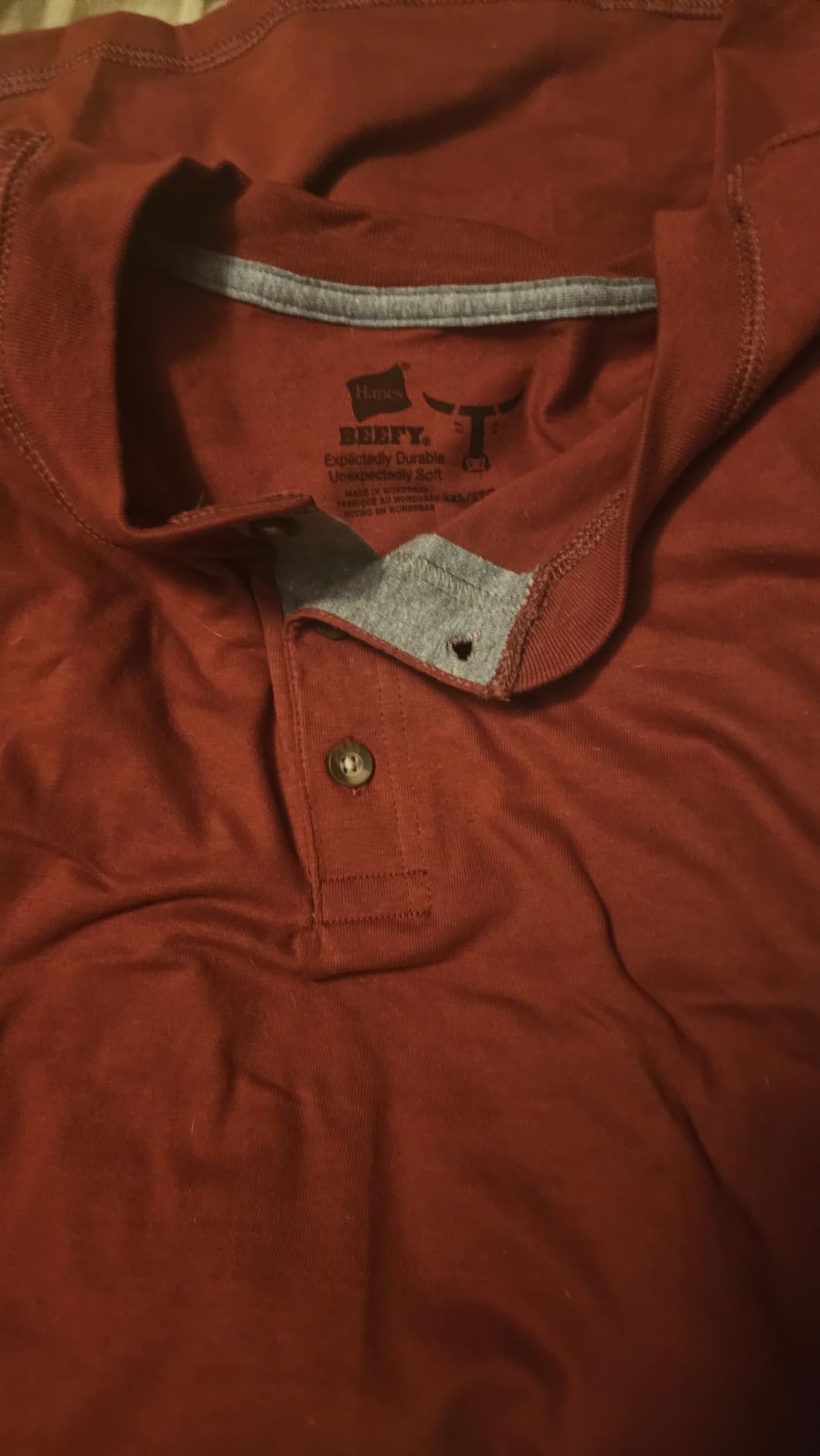 Hanes Mens T-Shirts, Men's Beefy Long Sleeve Henley Shirts, Men's Cotton Long Sleeve Shirts customer photo 1