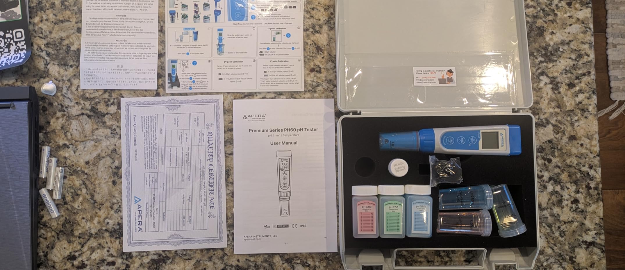 Apera Instruments AI311 Premium Series PH60 Waterproof pH Pocket Tester Kit, Replaceable Probe, +/-0.01 pH Accuracy, LCD Display customer photo 2