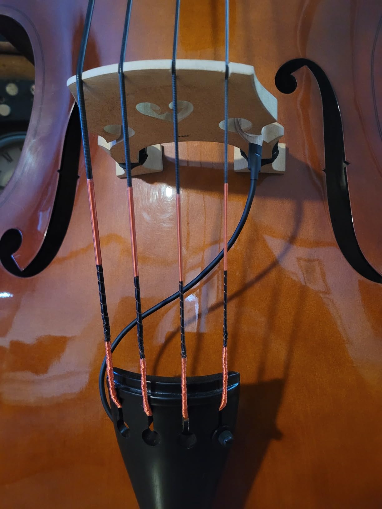 KNA DB-1 Portable Bridge-Mounted Piezo Pickup for Double Bass, Upright, Classical, Rockabilly customer photo 1