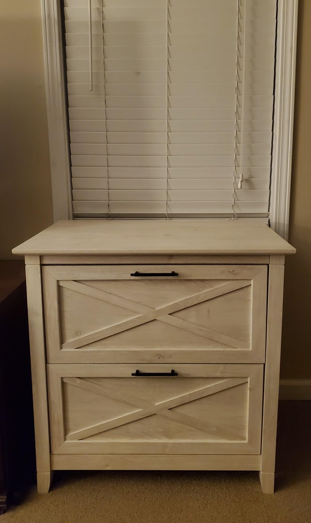 Bush Home Key West 2 Drawer Lateral File Cabinet in Washed Gray, Document Storage for Home Office, Accent Chest with Drawers customer photo 2