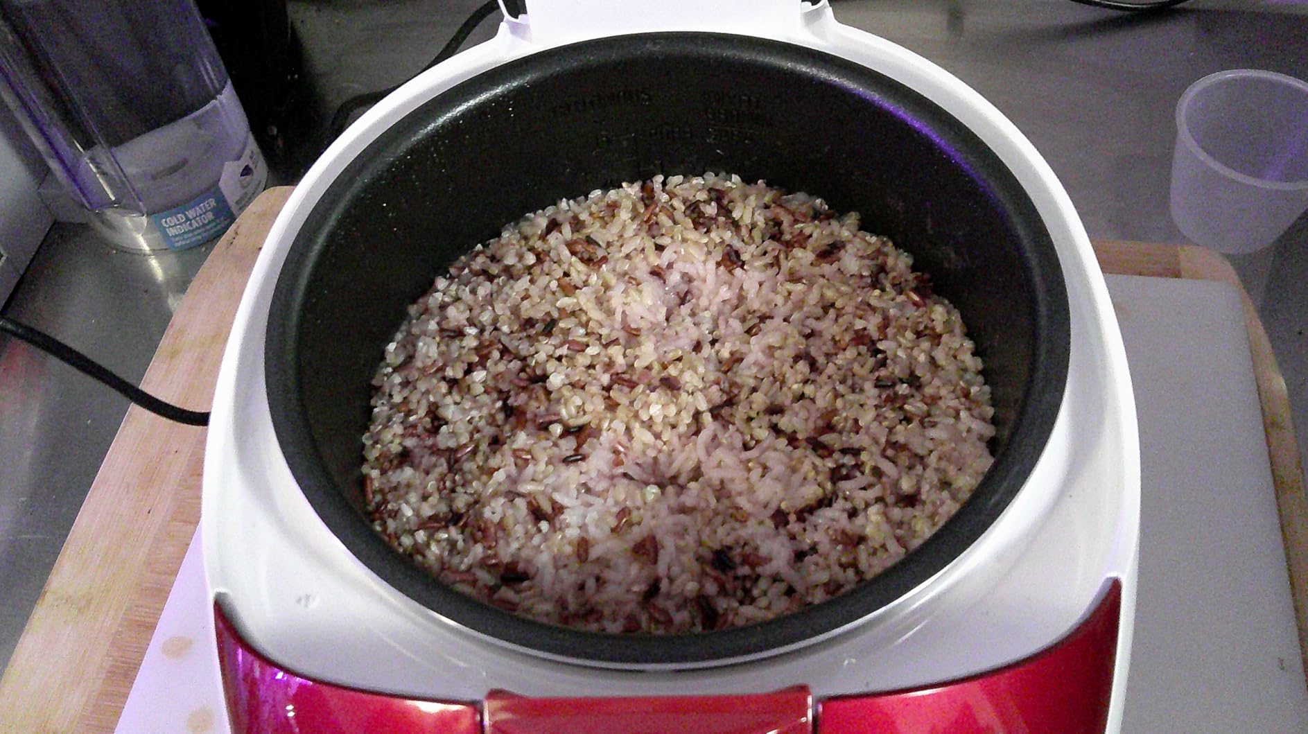 CUCKOO Micom Rice Cooker 6 Cup Uncooked / 12 Cup Cooked, Fuzzy Logic Rice Maker with Delay Timer & Keep Warm Setting, Versatile Food Steamer for Cooking, Non-Stick Inner Pot, Red (CR-0655F) customer photo 1