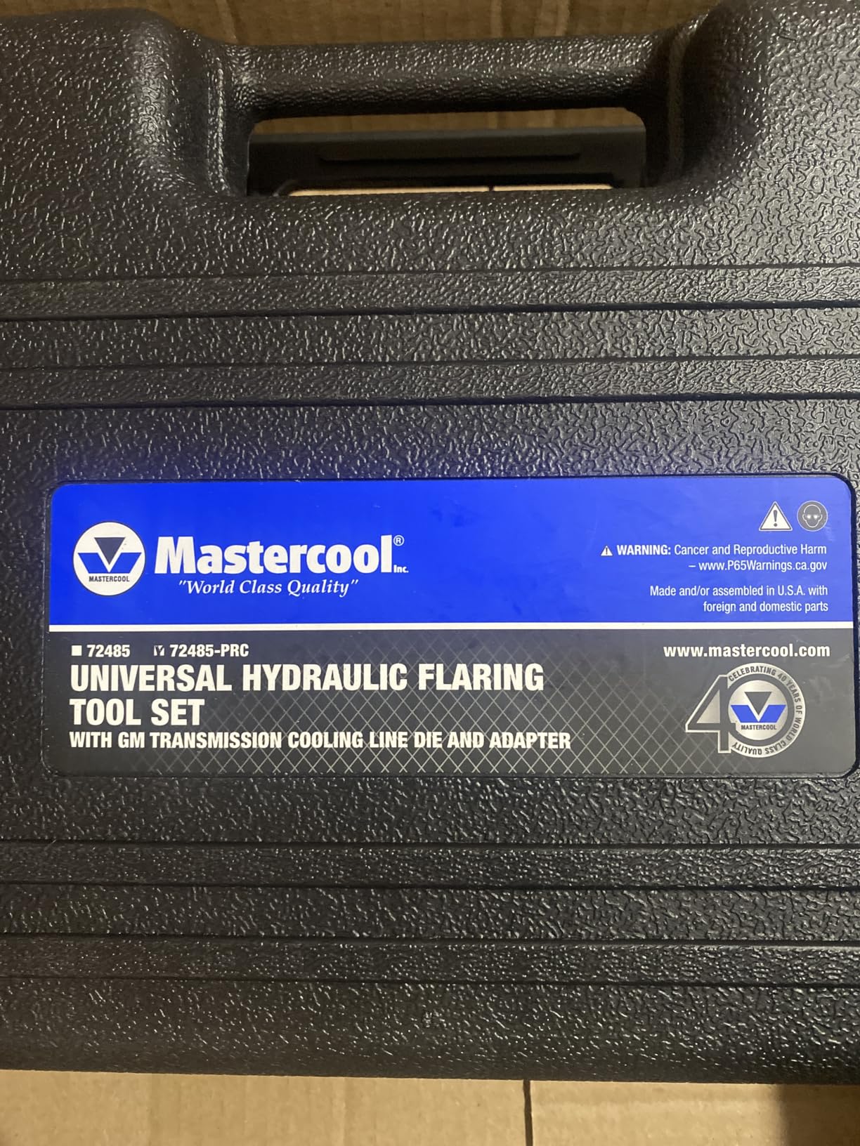 Mastercool 72485-PRC Universal Hydraulic Flaring Tool - 45° Double & Single Flares, Push Connect, GM Fuel Line, Brake Line & GM Transmission Cooling - Includes Hydraulic Ram & Mini Tube Cutter customer photo 2