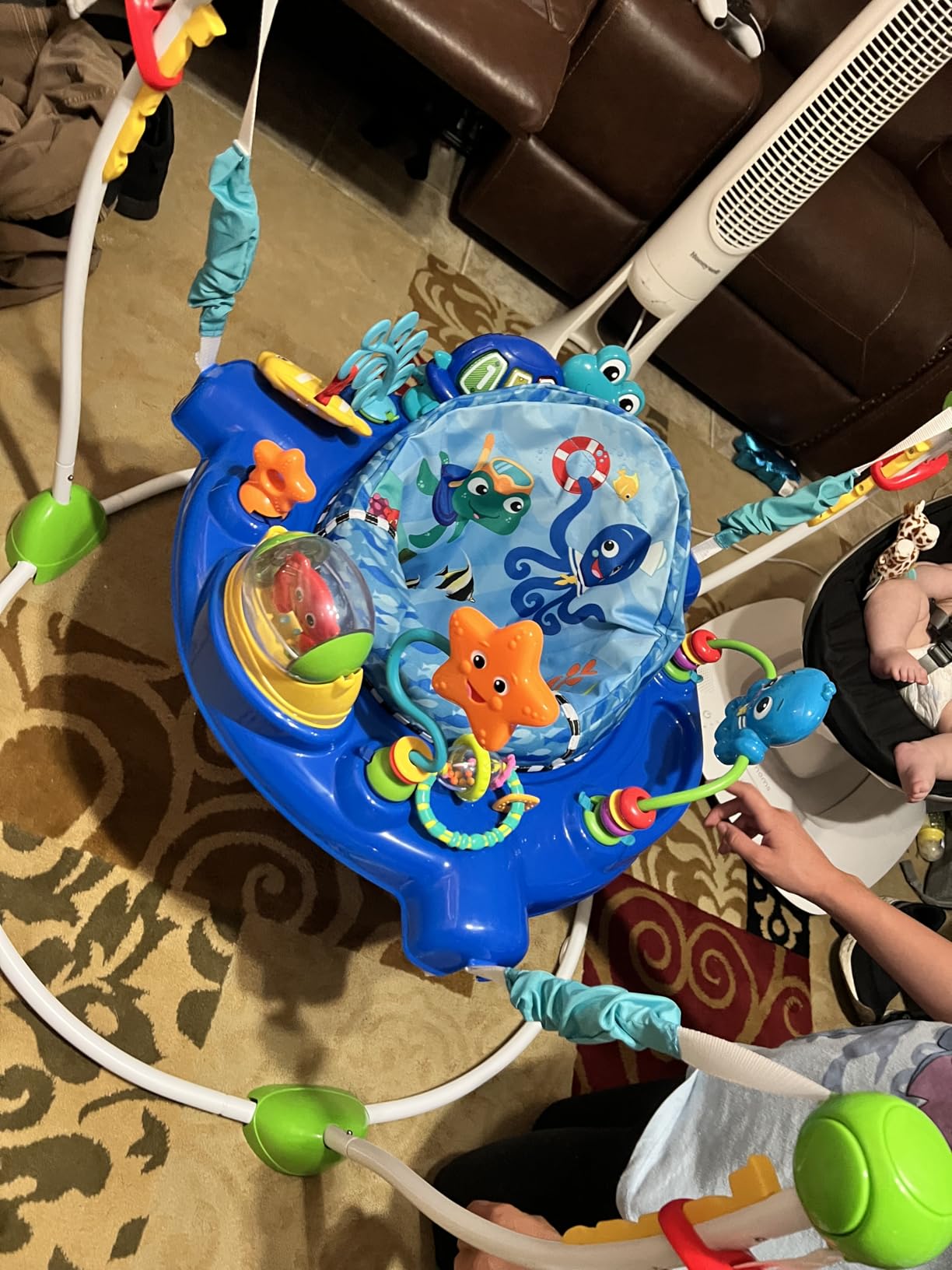 Baby Einstein Neighborhood Symphony Activity Baby Jumper Activity Center, Infant Entertainer with Lights and Melodies, Age 6 Months +, Max Weight 25 lbs., Unisex customer photo 2