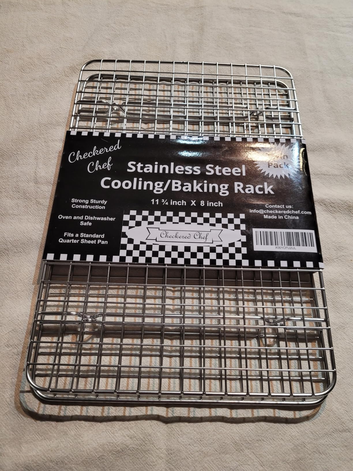 Checkered Chef Cooling Rack for Cooking and Baking - 8