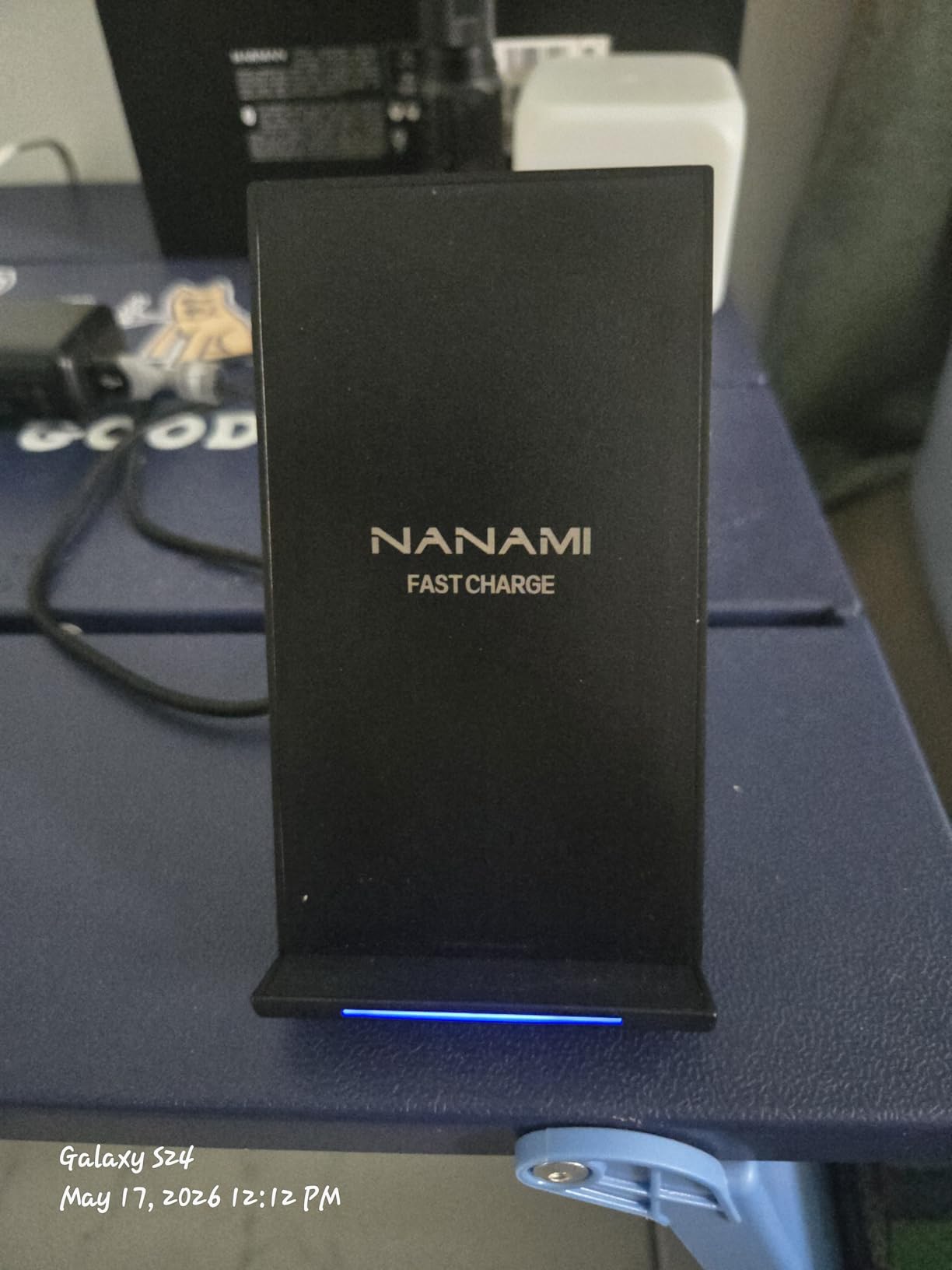 Fast Wireless Charger, NANAMI Wireless Charging Stand Compatible iPhone 17/17 Air/16/15/15 Pro/15 Plus/15 Pro Max/14/13, Nightstand Phone Charger Dock for Samsung Galaxy S26/S26+/S25/S24/S23/S22 customer photo 2
