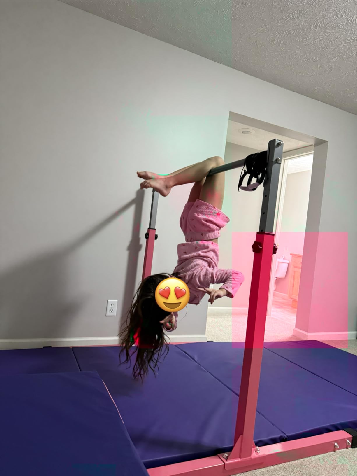 BalanceFrom 10x4 Feet 4-Panel Folding Gymnastics Mat - 2-Inch Thick Pad with Vinyl Surface and Carrying Handles customer photo 2
