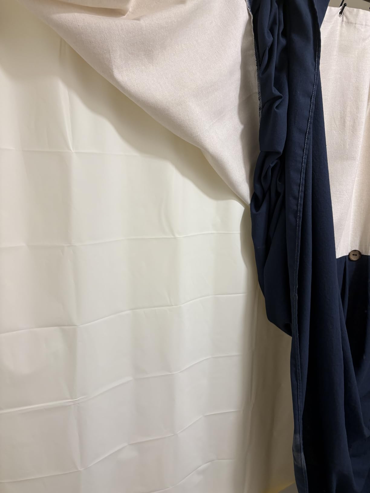 AmazerBath Plastic Shower Curtain Clear Premium PEVA, Clear Shower Curtain Heavy Duty 8G, Weighted Shower Curtains for Bathroom Accessories with 3 Big Stones and 12 Rustproof Grommets, 72x72 Inches customer photo 1