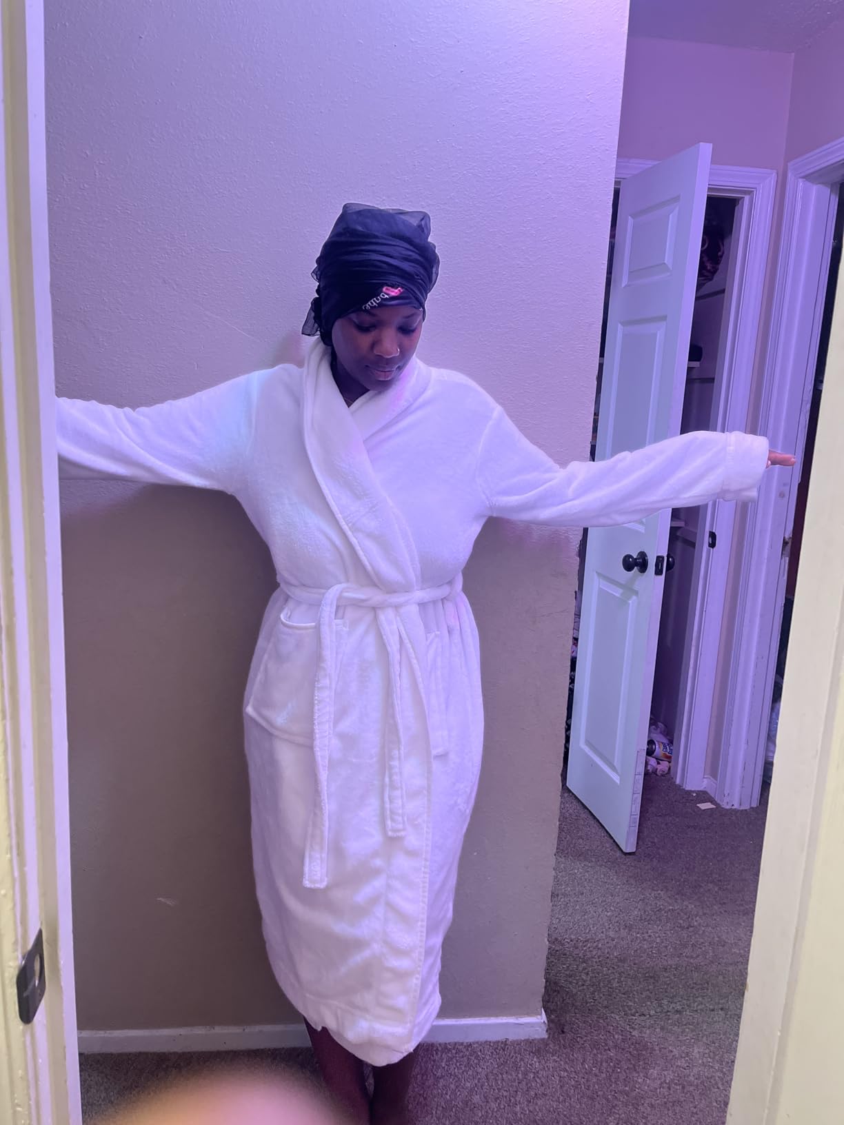 NY Threads Mens Robe, Luxury Plush Fleece Mens Bathrobe, Spa Bath Robe for Men customer photo 2
