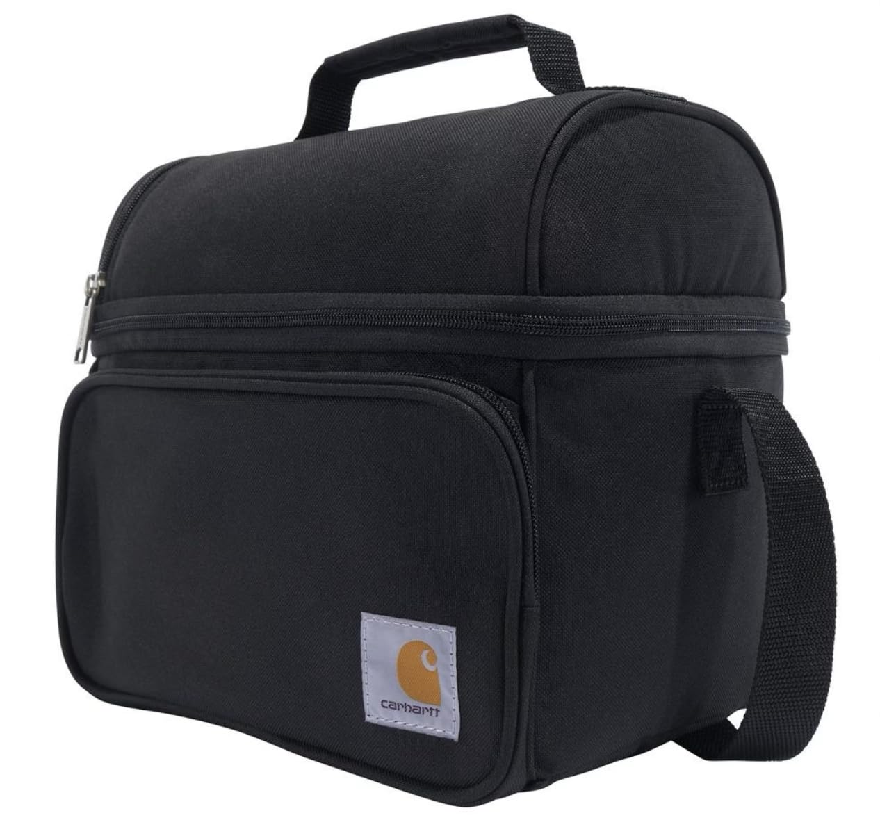 Carhartt Camping Cooler, Worksite Lunchbox, Soft Shell Lunch Bag for Construction Sites, Work and Everyday Use, Black customer photo 2