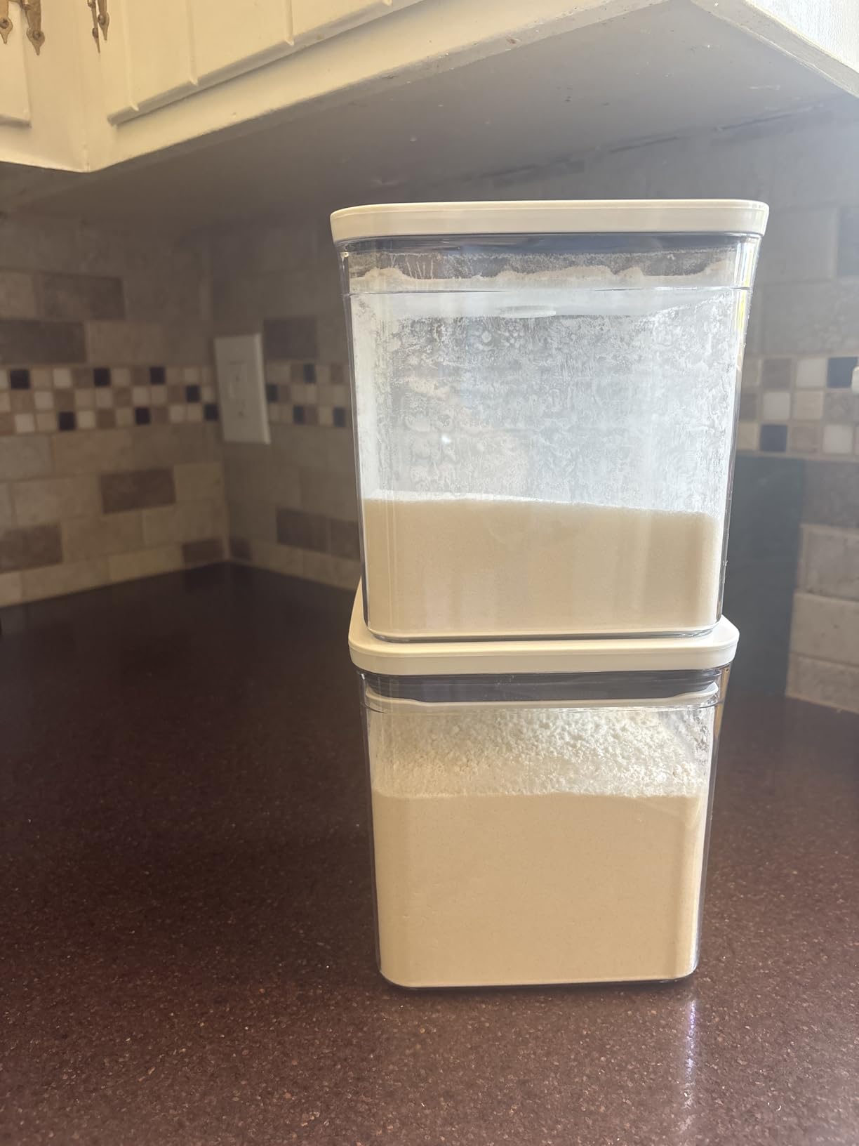 OXO Good Grips POP Container - Airtight Food Storage - Big Square Short 2.8 Qt Ideal for 5 lbs of sugar, cookies or crackers customer photo 1
