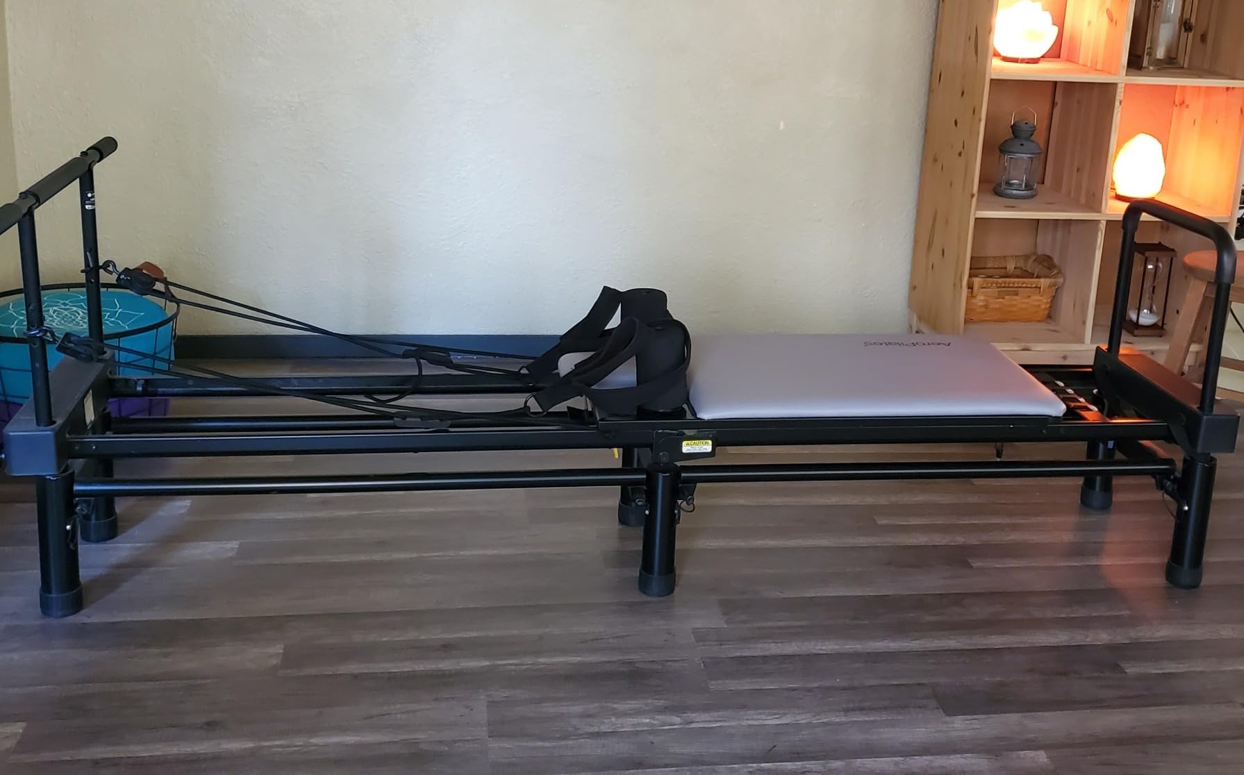 AeroPilates Reformer 4420 Plus Floor Mat - Pilates Reformer Workout Machine for Home Gym - Cardio Fitness Rebounder - Foldable - 300 lbs Weight Capacity customer photo 1
