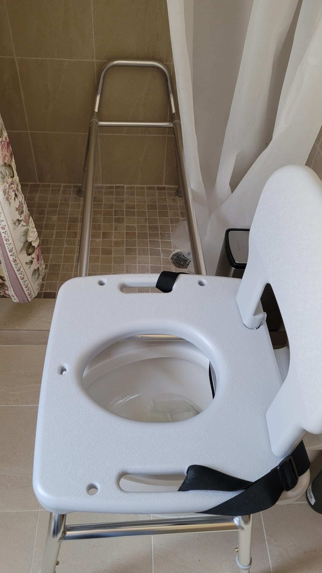 Eagle Health Supplies Toilet-to-Tub Transfer Bench with Cut Out Seat, FSA/HSA Eligible Sliding Shower Chair for Elderly and Disabled, Height Adjustable Shower Seats for Adults Inside Shower, 77963 customer photo 2