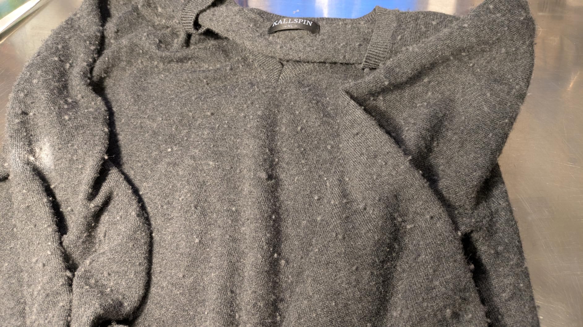 Men's Wool Blend V-Neck Sweater Relax Fit Knit Pullover for Fall Winter customer photo 2