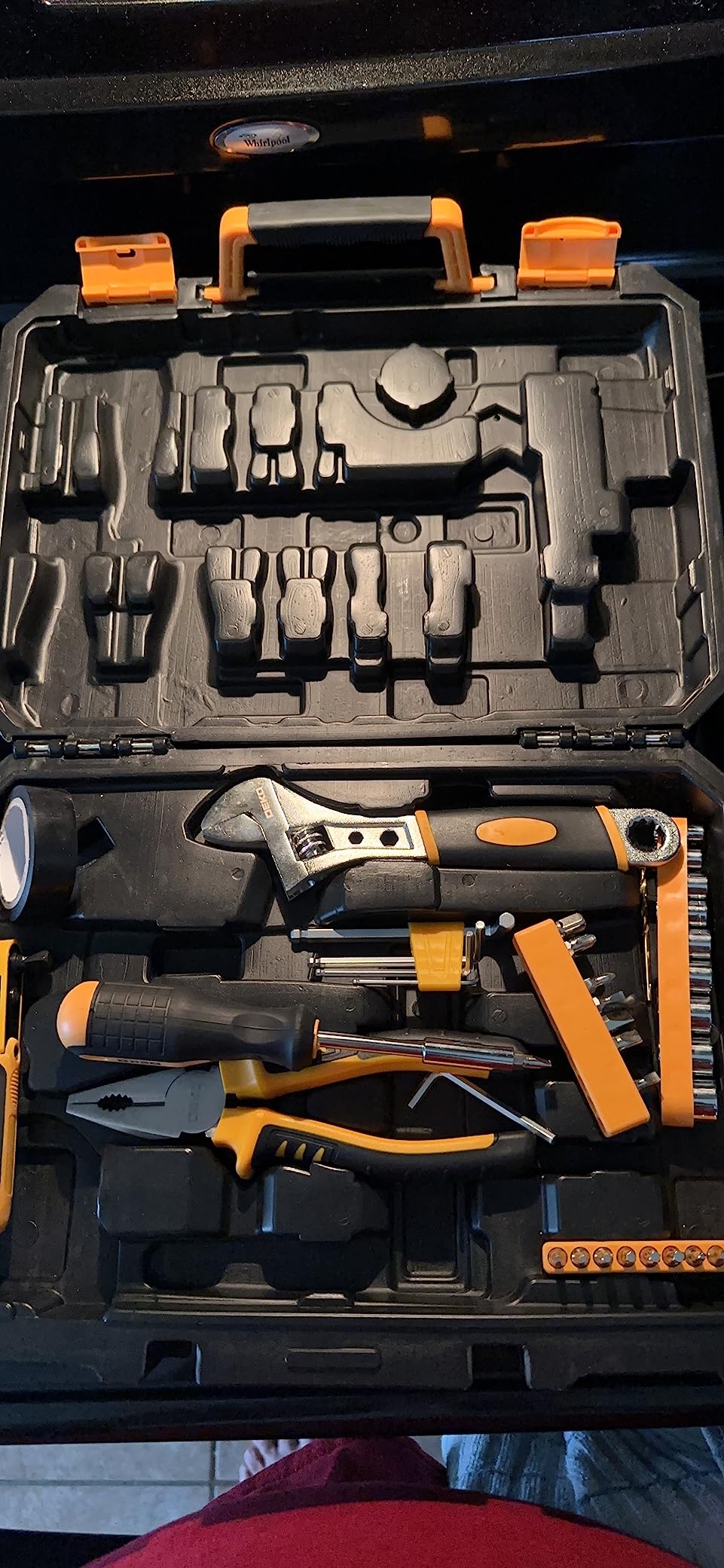 DEKOPRO 100 Piece Home Repair Tool Set, General Household Hand Tool Kit with Plastic Tool Box Storage customer photo 1